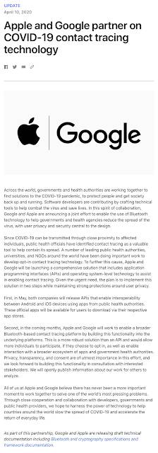 Apple Google Pandemic Partnership,