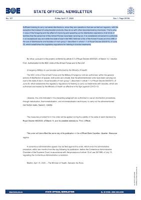 Spain's Response COVID-19,