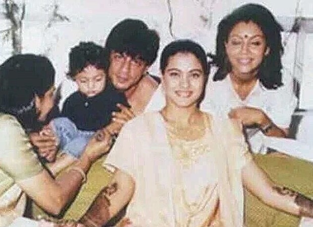 shah rukh khan, gauri khan and son aryan khan attend kajol’s mehandi ceremony in this priceless throwback