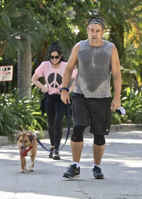 colin farrell is outrunning his dog