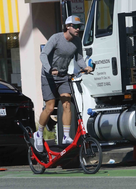 patrick schwarzenegger bicycles the hard way