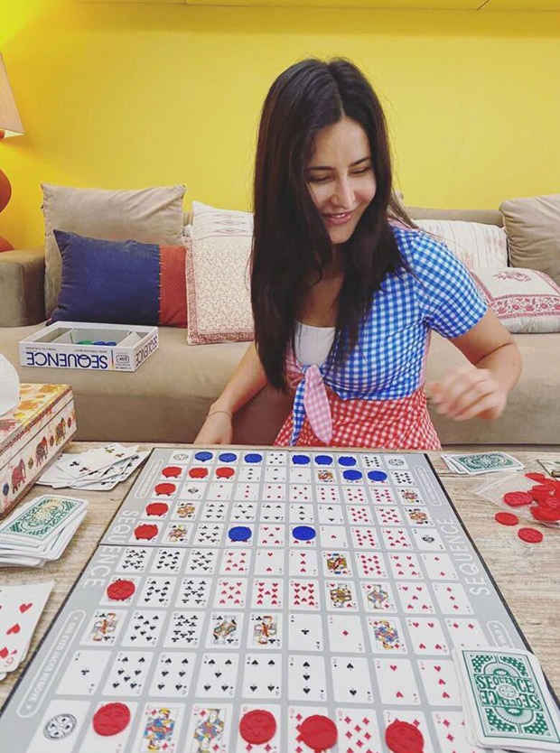 Katrina Kaif misses her teammates while playing a game of Sequence