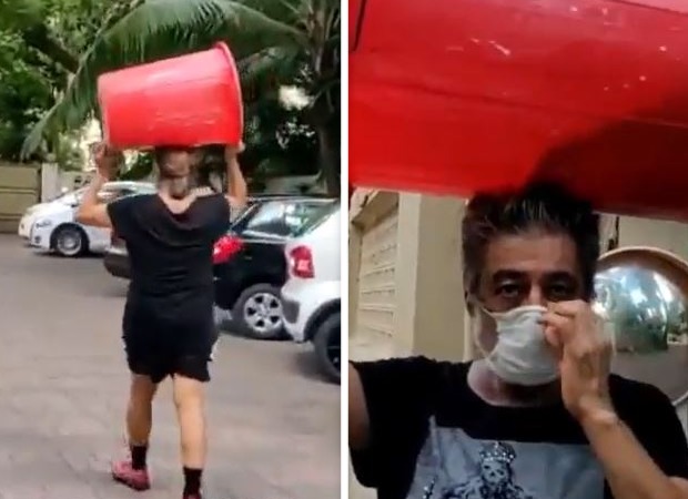 Watch: Shakti Kapoor carries a big drum on his head to buy liquor 