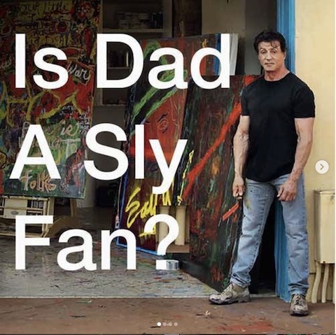 you can own a painting by sylvester stallone