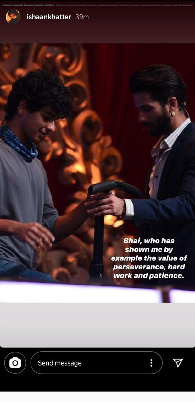 ishaan khatter calls shahid kapoor his pillar to lean on, shares a throwback picture on guru purnima
