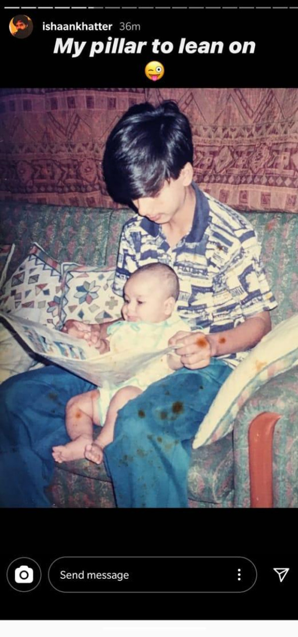 ishaan khatter calls shahid kapoor his pillar to lean on, shares a throwback picture on guru purnima