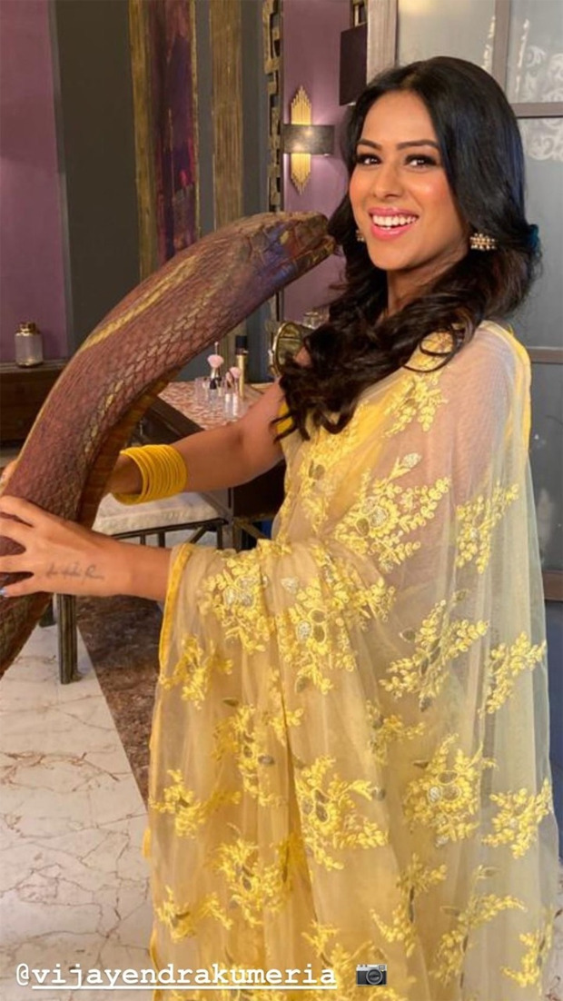 Naagin 4 Nia Sharma poses on the set with ‘Naagin’, Vijayendra Kumeria turns photographer