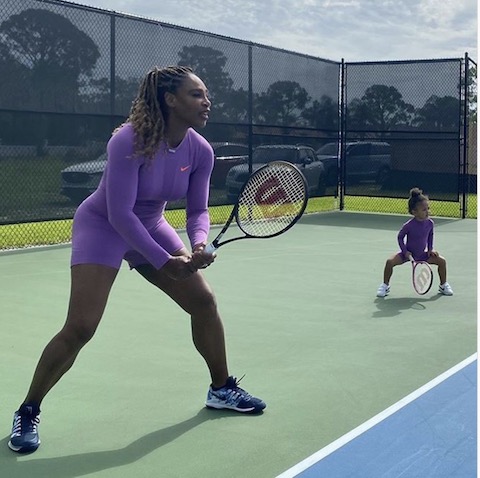 serena williams and her mini-me