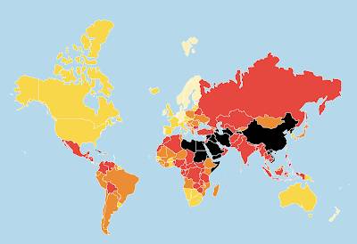 Global Press Freedom 2020 United States Measure,