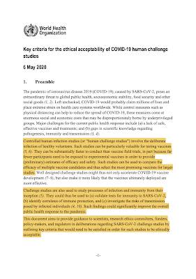 Challenge Trials Ethics Human Trials COVID-19 Vaccine,