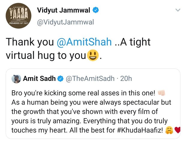 Tale of two Amits: Vidyut Jammwal accidentally sends virtual hugs to Amit Shah instead of Amit Sadh