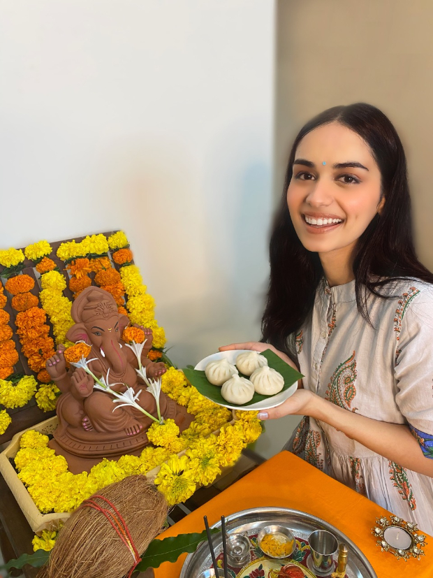 Manushi Chhillar is thrilled to keep Ganpati at home for the first time