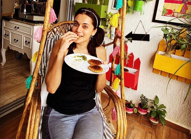 Taapsee Pannu gorges on carb-rich food for Rashmi Rocket prep