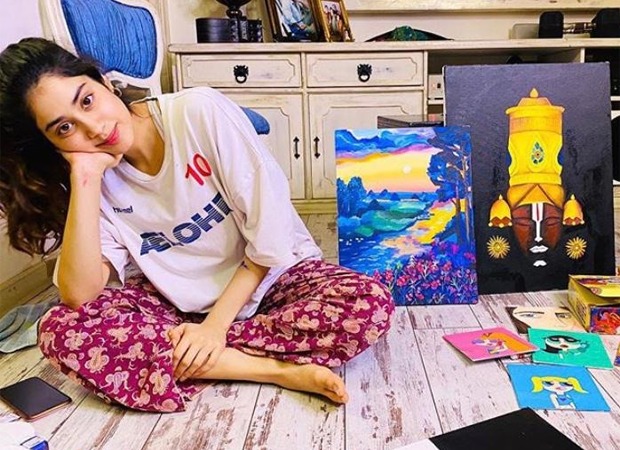 Janhvi Kapoor utilises her time ‘trying to be a painter’; shares her work
