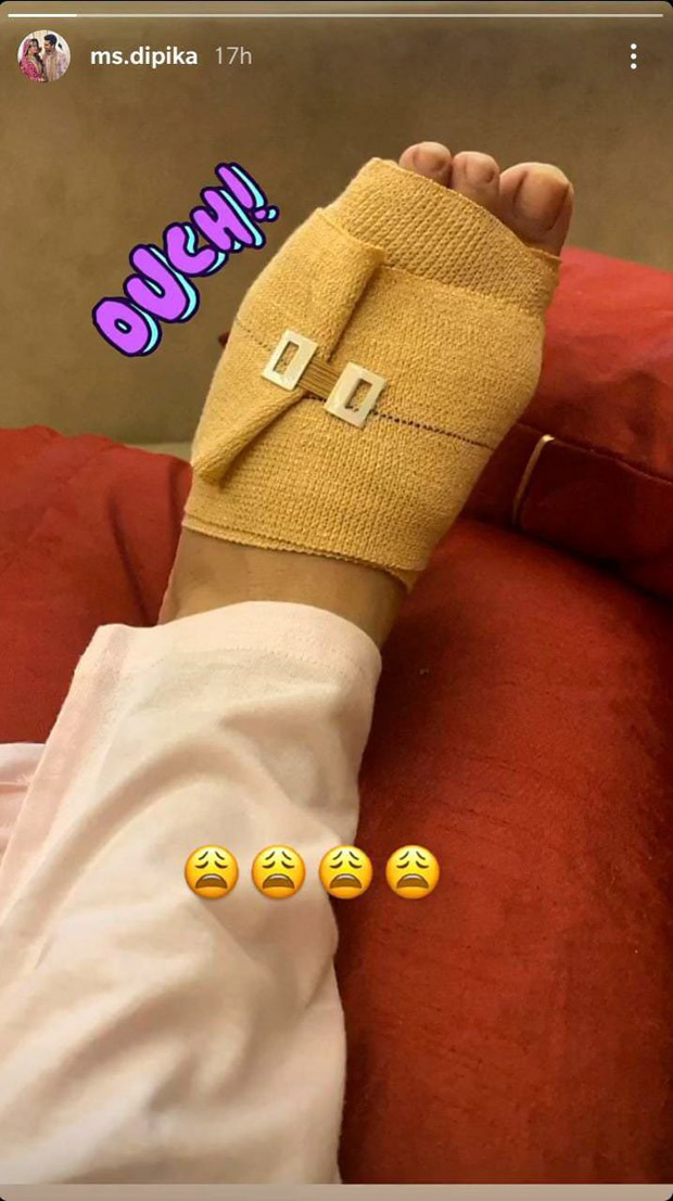 Kahaan Hum Kahaan Tum star Dipika Kakar Ibrahim sprains her foot