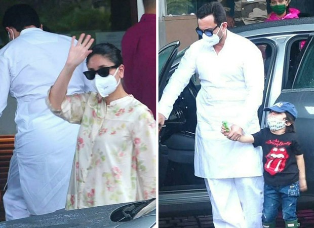 Kareena Kapoor Khan leaves for Delhi along with Saif Ali Khan and Taimur for Laal Singh Chaddha shoot