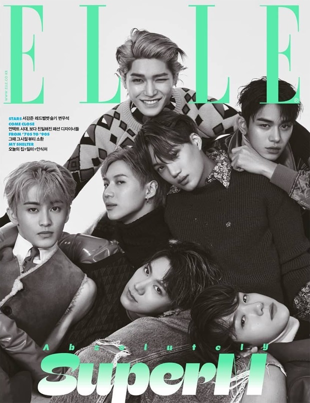 SUPERM members look breathtaking on the October issue of Elle Korea