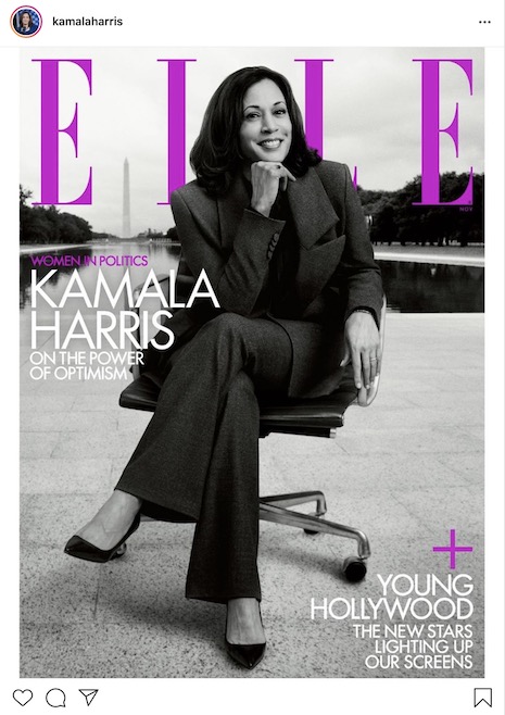 kamala harris is already a comfortable cover girl