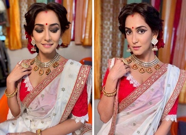 Srishti Jain dons an ethereal Bengali avatar for Hamariwali Good News