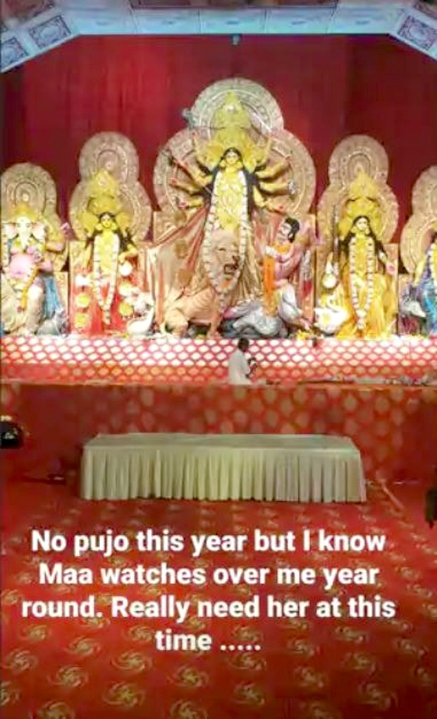 Two days after Anil Devgan’s demise, Kajol shares a picture of Durga maa; says “Really need her at this time”
