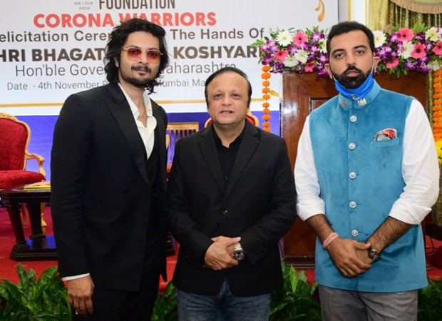 Ali Fazal joins the felicitation of COVID warriors held by Maharashtra Governor Bhagat Singh Koshyari at Raj Bhawan