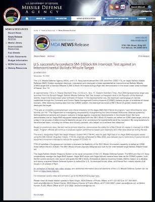 America's Missile Defence Agency Protecting Homeland Nuclear Escalation?