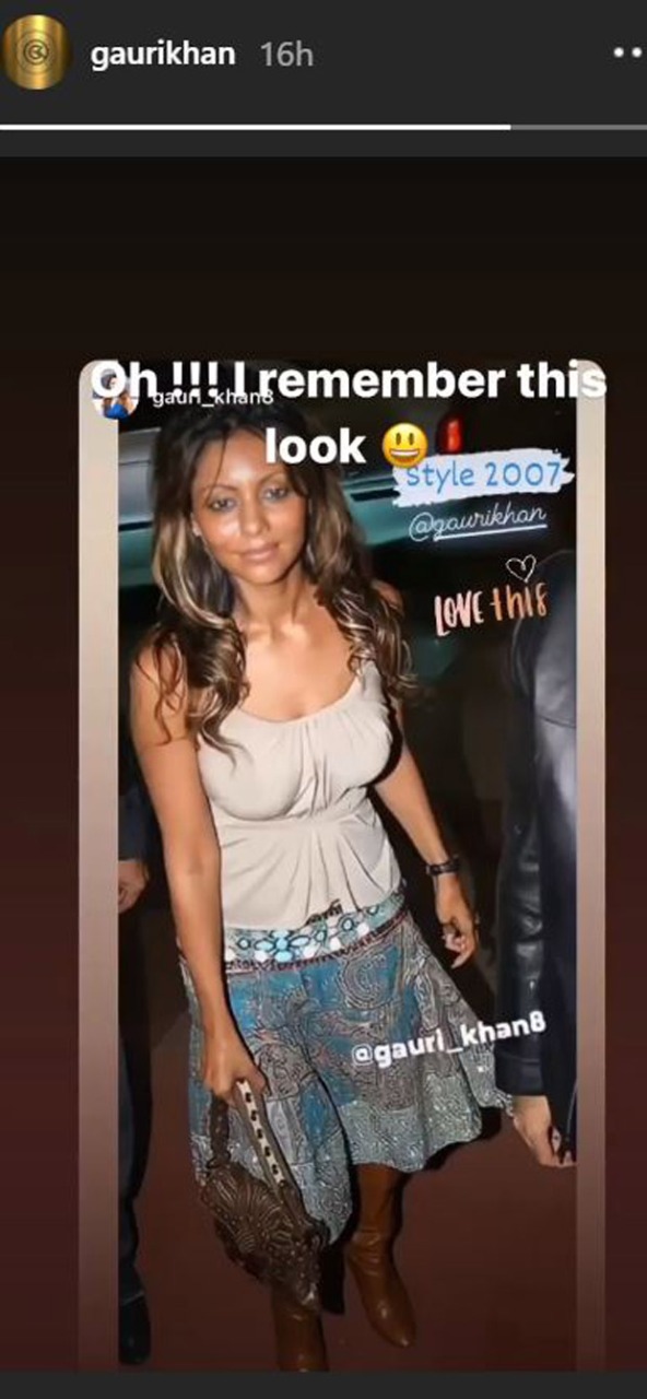 Gauri Khan shares a 13-year-old picture of herself; says she remembers the look and still loves it