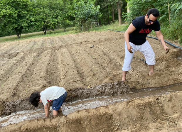 Check Out: Saif Ali Khan and son Taimur Ali Khan enjoy the farm life in Pataudi