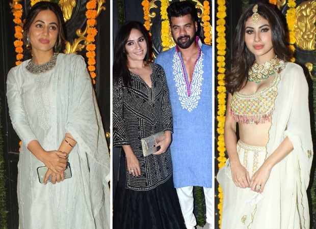 PICS: Hina Khan, Shabir Ahluwalia, Mouni Roy and others look stunning as they attend Ekta Kapoor's Diwali party