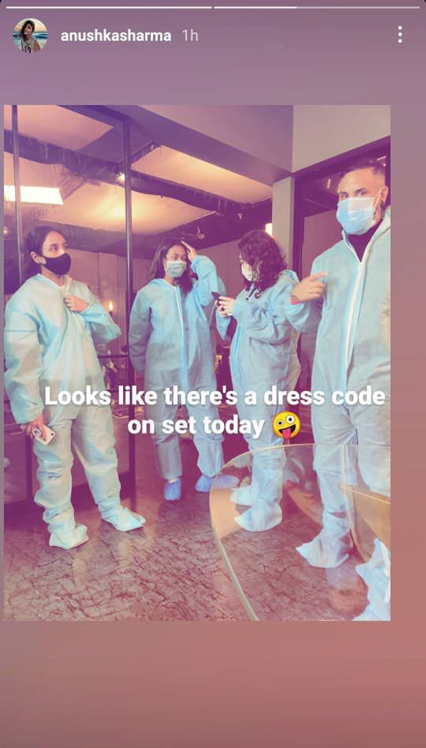 Mom-to-be Anushka Sharma back to work, shares picture of her team dressed in PPE kit