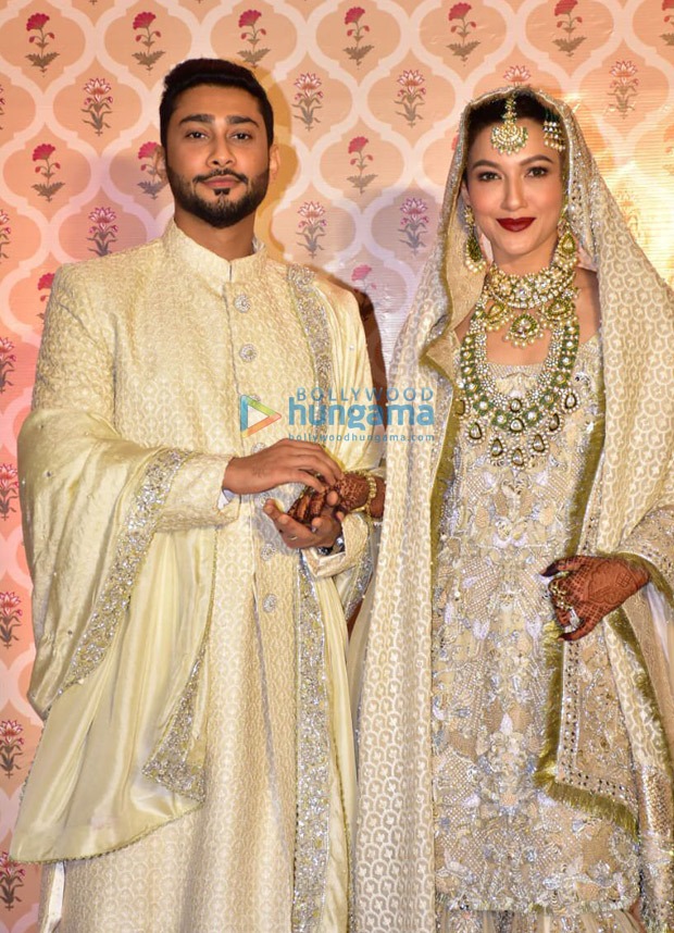 Gauahar Khan and Zaid Darbar look like royalty in ivory outfits in the first pictures from their nikaah 