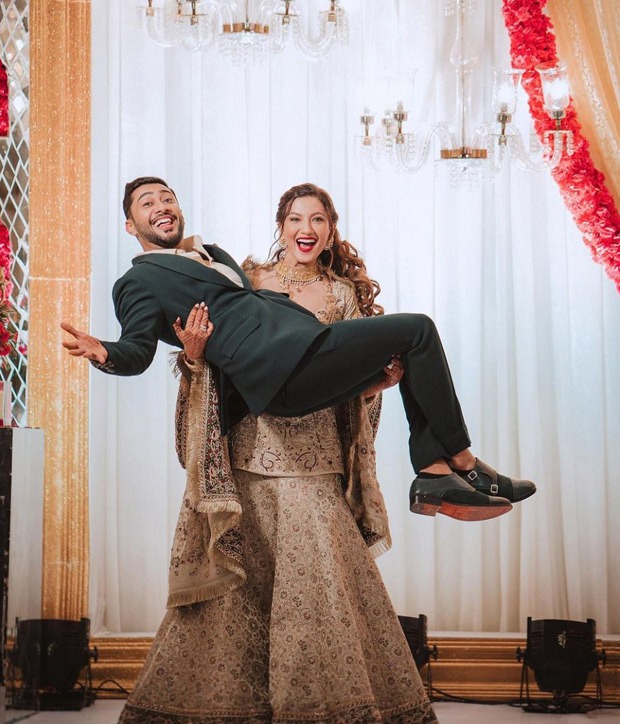 Gauahar Khan and Zaid Darbar look oh-so-in-love for their Walima function