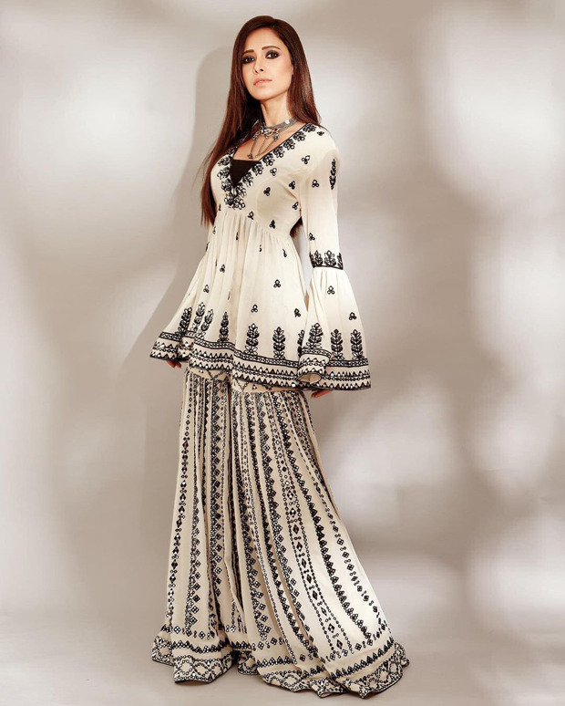 Nushrratt Bharuccha looks ethereal in a monochrome traditional yet stylish attire