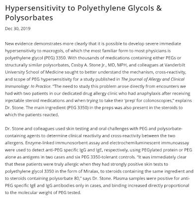 Polyethylene Glycol COVID-19 Vaccine