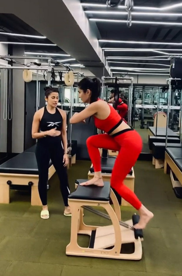 Katrina Kaif sweats it out in the gym during her pilates session, watch video