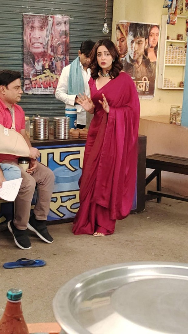 From The Sets Nehha Pendse begins shooting for her part in Bhabhiji Ghar Par Hain