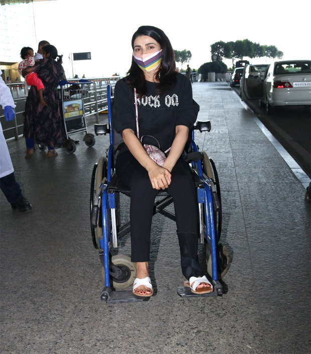 PICTURES Here’s the reason why Prachi Desai was spotted in a wheelchair at the airport