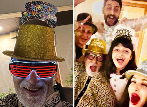 Amitabh Bachchan, Jaya Bachchan, Aishwarya Rai and Abhishek Bachchan's fun New Year Party is all about funky glasses and party hats; see pics