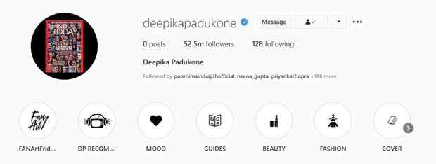 Deepika Padukone deletes all posts from Instagram and Twitter ahead of the New Year 