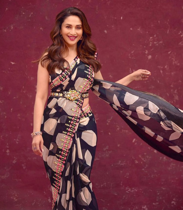 Madhuri Dixit looks radiant and graceful in Rs. 72,800 georgette saree as she kicks off new season of Dance Deewane