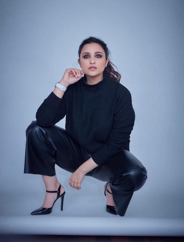 parineeti chopra reigns supreme in all-black outfit and smokey makeup for the girl on the train promotions