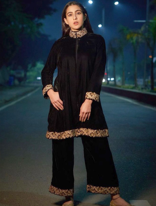 Sara Ali Khan exudes elegance in black velvet set