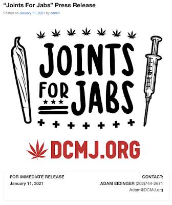 Joints Jabs Cannabis COVID