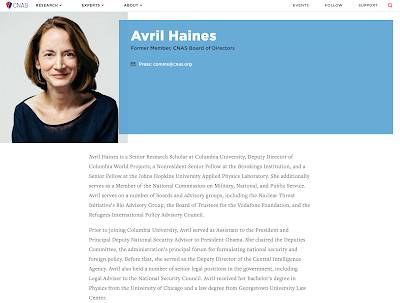 Avril Haines Global Plutocrats