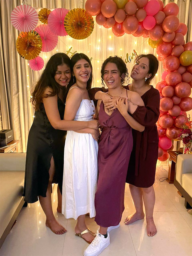 Sanya Malhotra celebrated her 29th birthday with family and close friends in Delhi