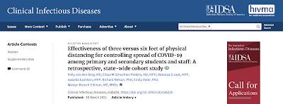 Three Feet versus Six Feet Physical Distancing
