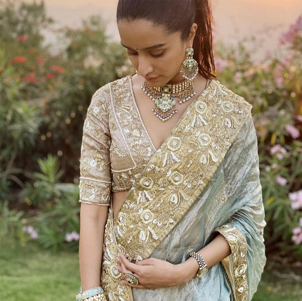 shraddha kapoor steals the show with her embellished lehenga at cousin priyank sharma’s wedding