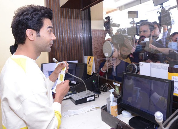 PICS: Rajkummar Rao sells tickets at a theatre in Delhi as Roohi releases today