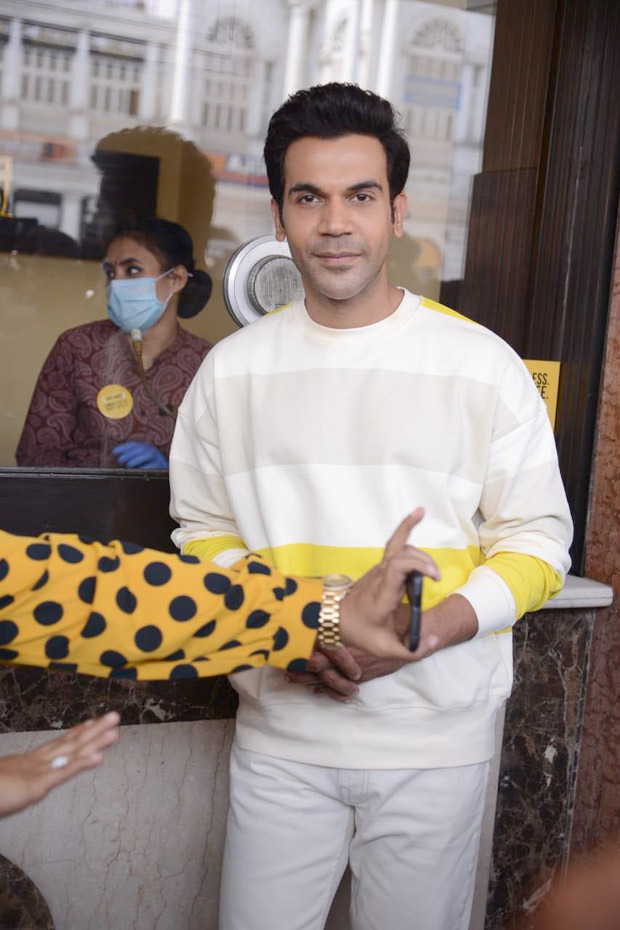 PICS: Rajkummar Rao sells tickets at a theatre in Delhi as Roohi releases today