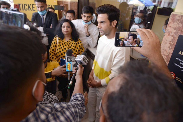 PICS: Rajkummar Rao sells tickets at a theatre in Delhi as Roohi releases today